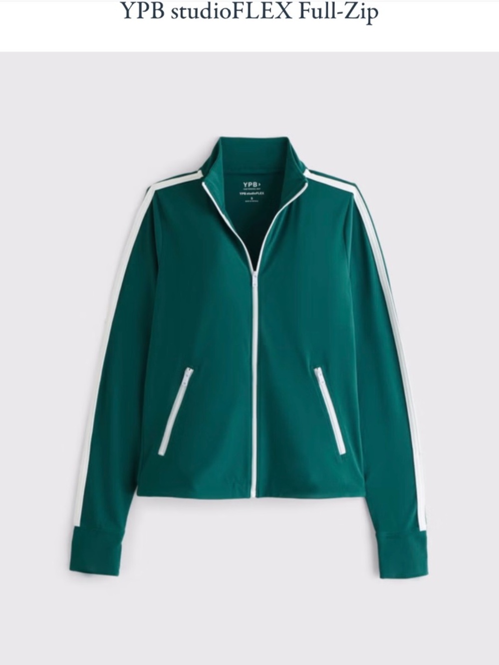 NWT Abercrombie & Fitch YPB studioFLEX Full-zip